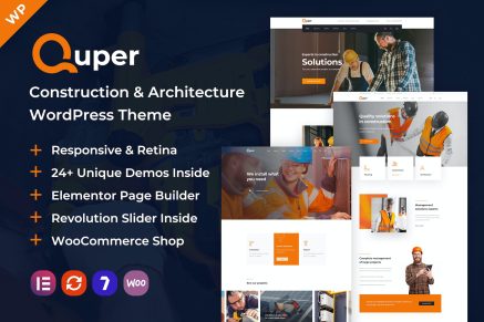 Quper | Construction and Architecture WP Theme 1.2