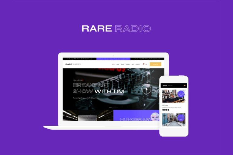 Rare Radio WordPress Theme