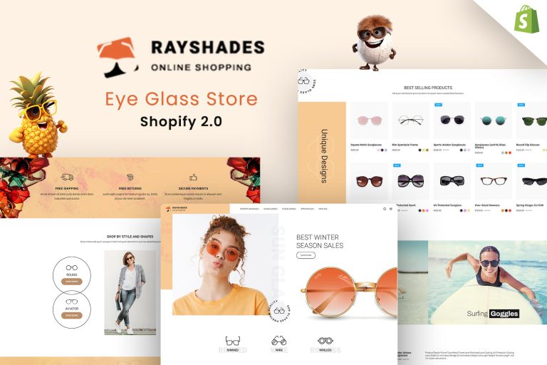 Rayshades – Eye Glasses Store Shopify Theme