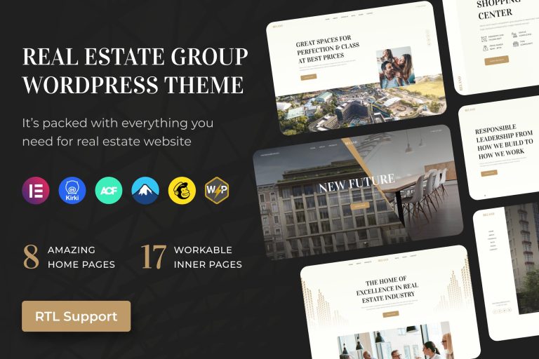 Reland – Real Estate Group WordPress Theme + RTL
