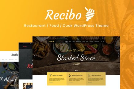 Recibo- Restaurant / Food / Cook 1.3.9 WordPress Theme