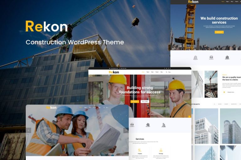 Rekon – Construction WordPress Theme