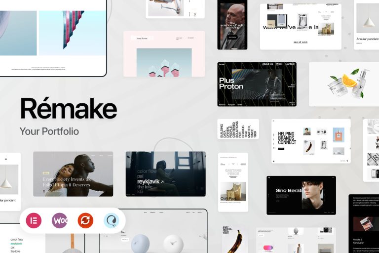 Remake – Minimalist Portfolio WordPress Theme