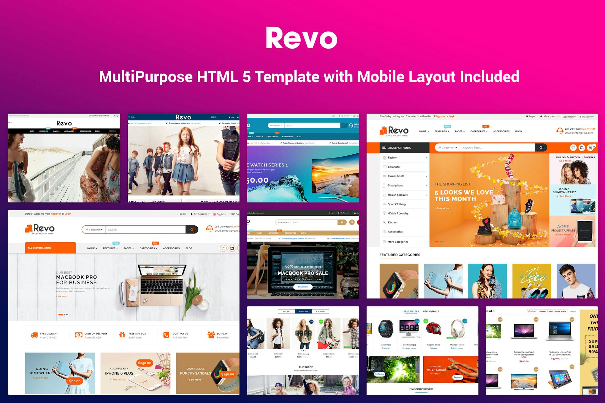 Revo - Elegant MultiPurpose HTML Template