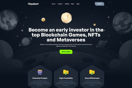 Risebot - Metaverse IGO Launchpad React Template