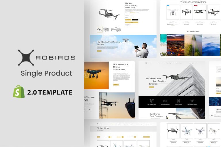 Robirds – Minimal Single Product Shopify Theme