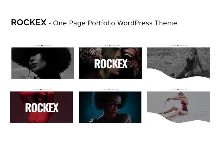 Rockex – One Page Portfolio WordPress Theme