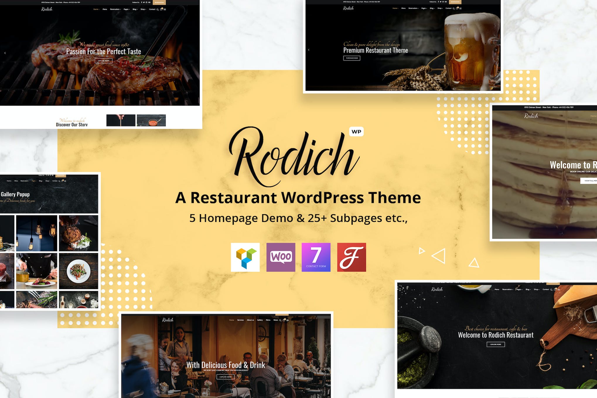 Rodich- A Restaurant 2.2.1 WordPress Theme