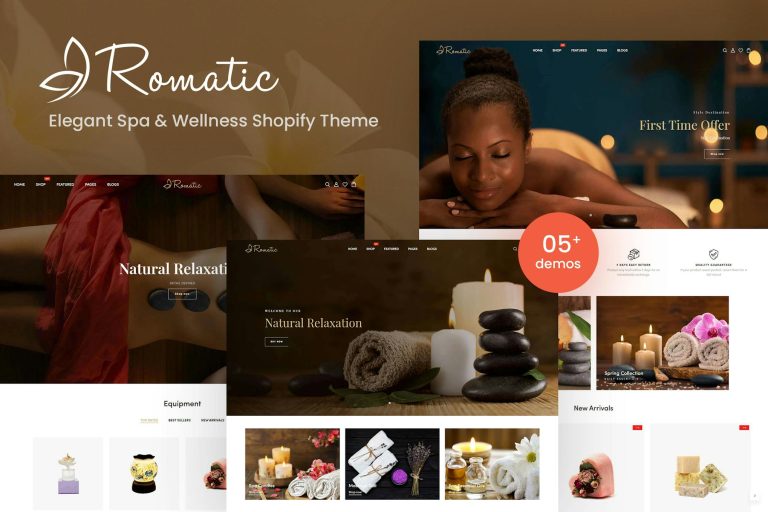 Romatic – Elegant Spa & Wellness Shopify Theme