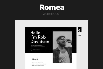 Romea - Personal Portfolio 1.7 WordPress Theme