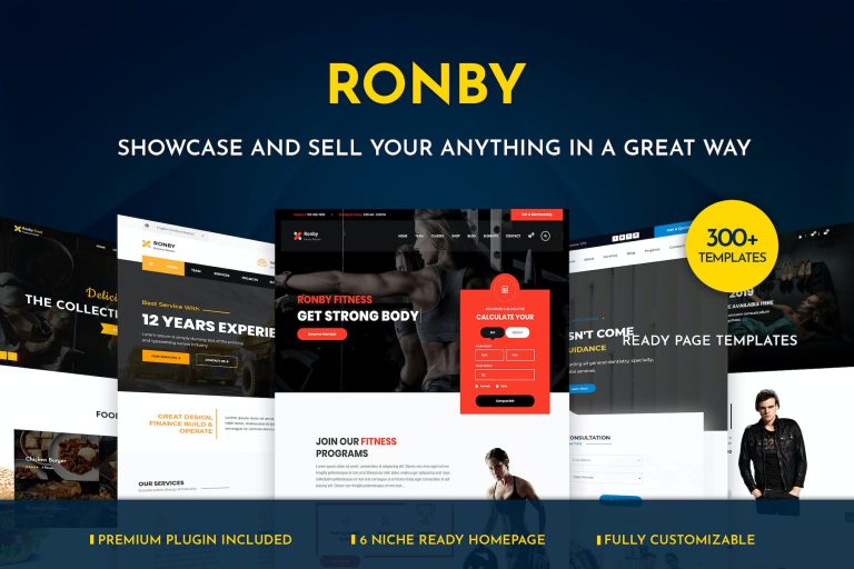 Ronby – 6 Niche Business Multi-Purpose WordPress Theme