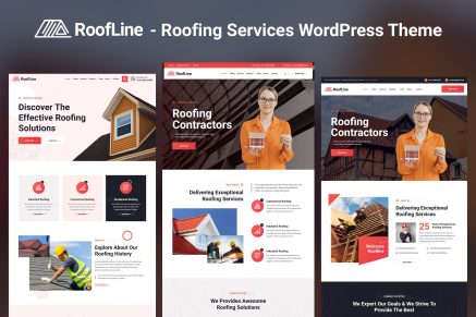 RoofLine- Roofing Services 1.0 WordPress Theme