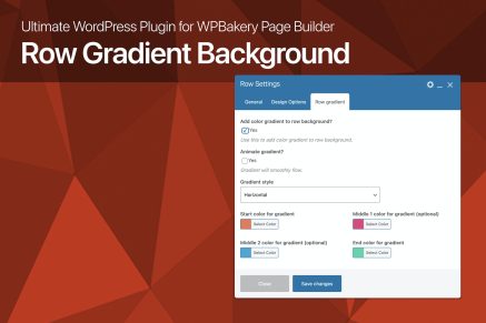 Row Gradient Background for WPBakery Page Builder 3.1.6