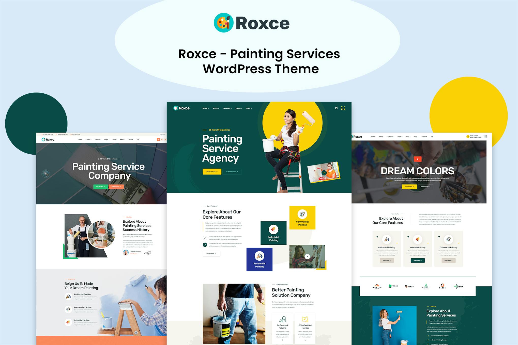 Roxce- Painting Services 2.0.1 WordPress Theme