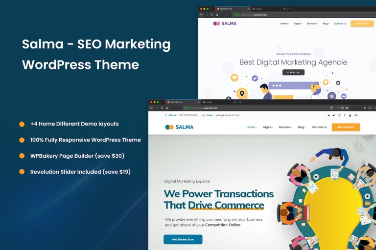 Salma – SEO Marketing WordPress Theme