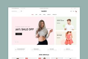 Samex – Clean, Minimal Shop WooCommerce WordPress