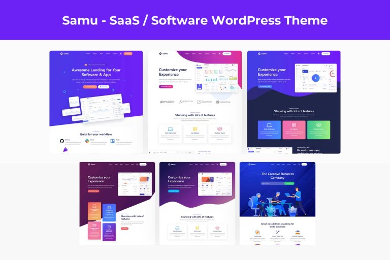 Samu – SaaS / Software WordPress Theme