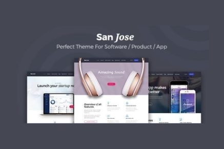 SanJose- Landing Page 1.1.7 WordPress Theme