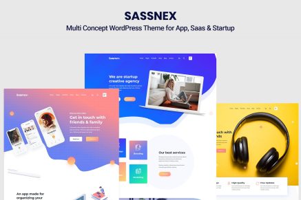Sassnex- for App, Saas & Startup 1.0 WordPress Theme