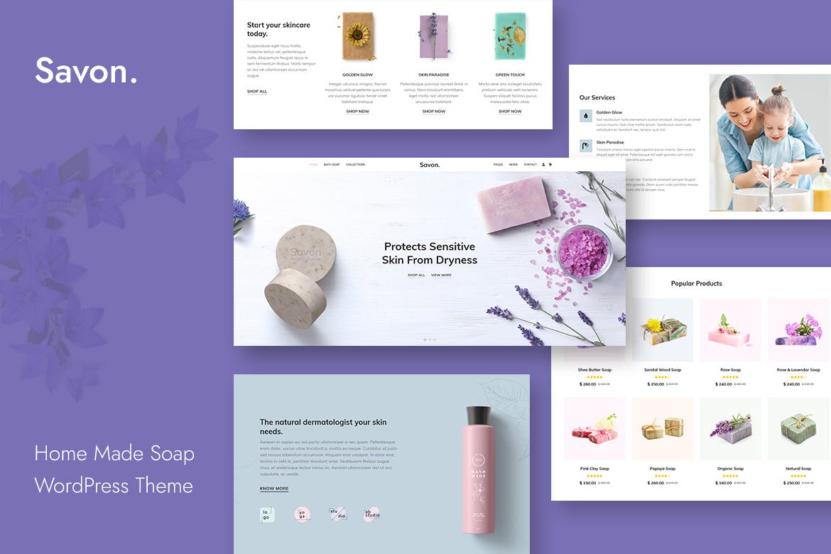 Savon- Handmade, Organic Shop 1.8 WordPress Theme