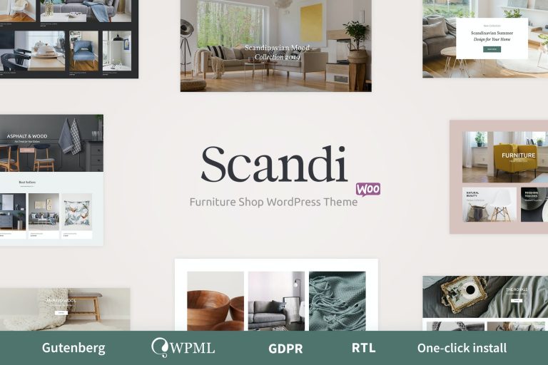 Scandi – Decor & Furniture Shop WooCommerce WordPress Theme