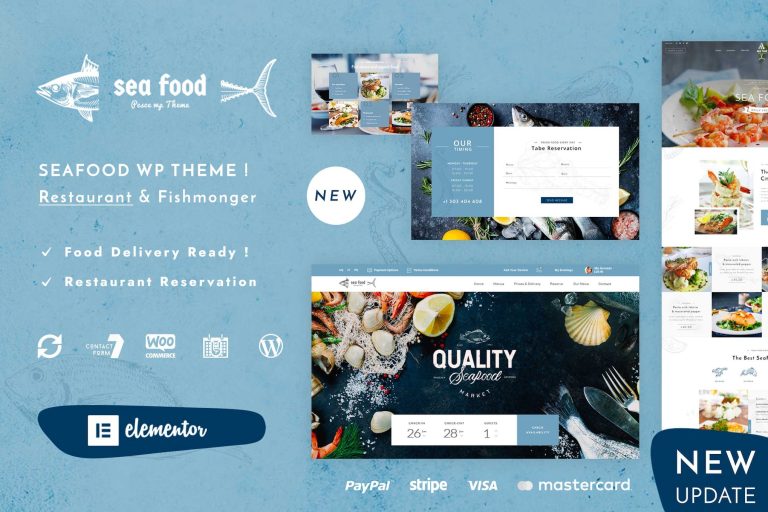 LeMar – Seafood Restaurant WordPress Theme