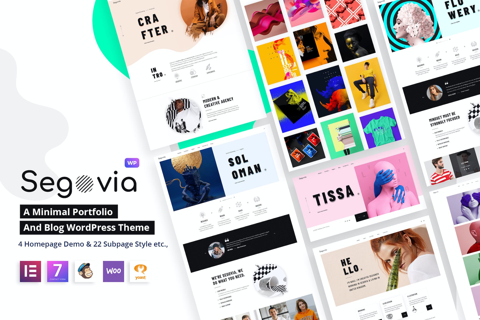 Segovia- A Minimal Portfolio And Blog 1.6.3 WordPress Theme