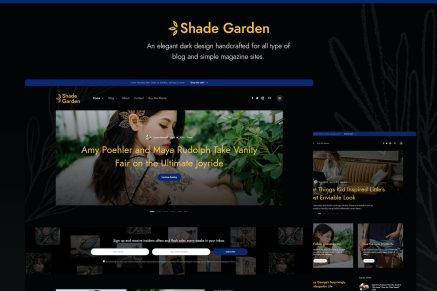 Shade Garden Blog - Creative Blog WordPress Theme 1.0.0