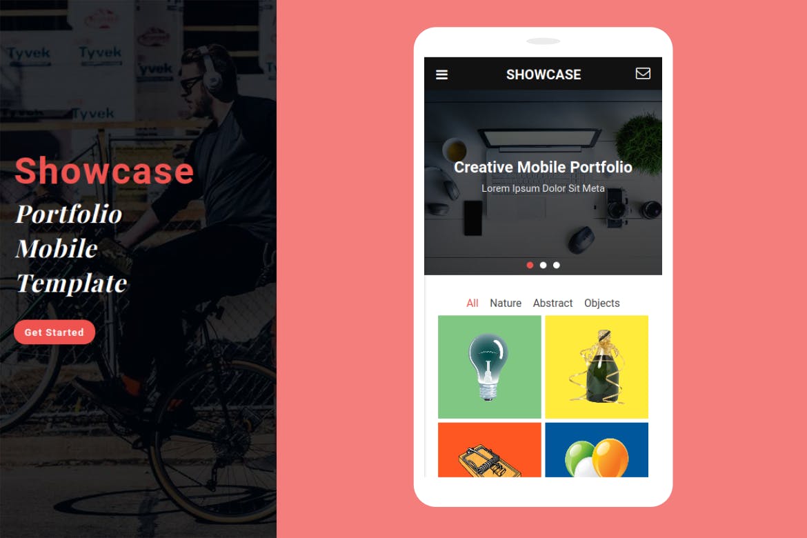 Showcase - Portfolio Mobile Template
