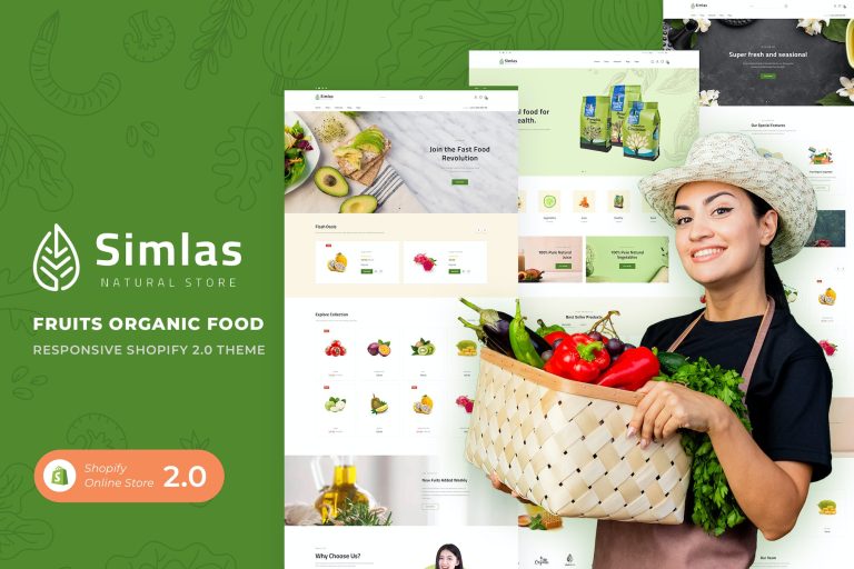 Simlas – Fruits Organic Food Shopify Theme