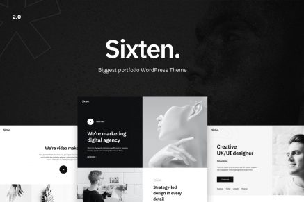Sixten- Minimalist Portfolio 2.0.7 WordPress Theme