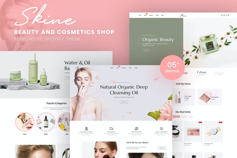 Skine – Beauty & Cosmetics Shop Shopify Theme