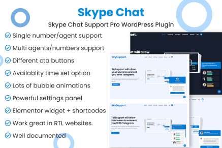 Skype Chat Support Pro WordPress Plugin 1.1