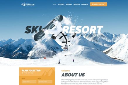 Snow Mountain- Ski Resort & Snowboard School 1.4.2 WordPress Theme