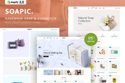 Soapic - Handmade Soap & Cosmetics Beauty Shopify Theme