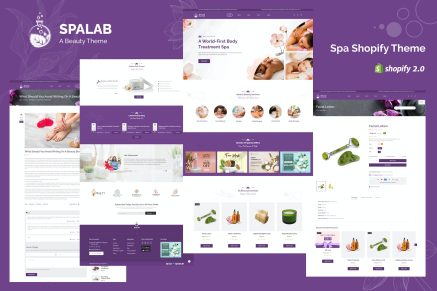 Spa Lab - Spa & Beauty Cosmetics Shop Shopify ThemeTheme