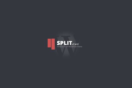 Split : CV/Vcard Template 1.0 WordPress Theme
