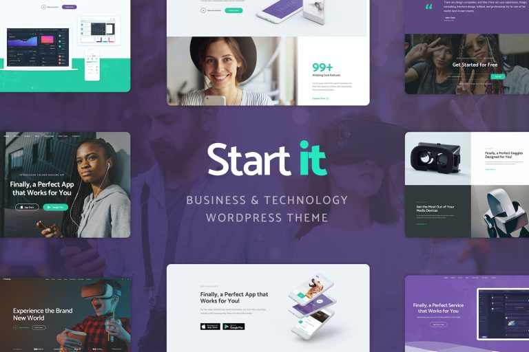Start It – Technology & Startup WordPress Theme