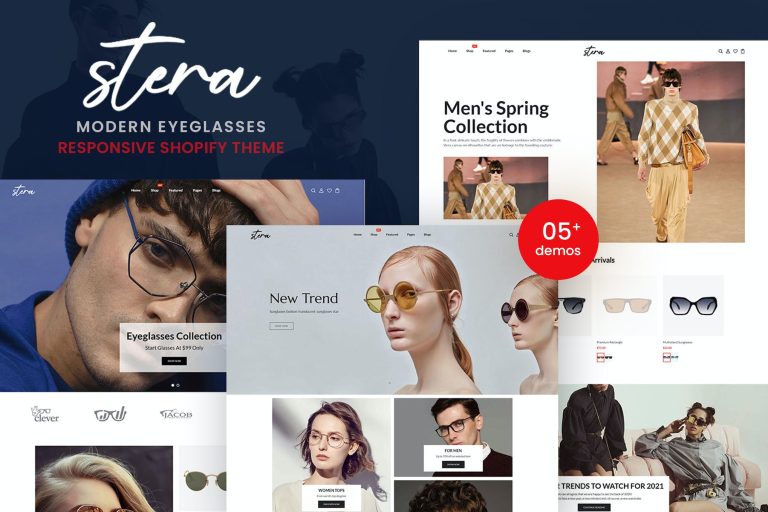 Stera – Modern EyeGlasses Responsive Shopify Theme