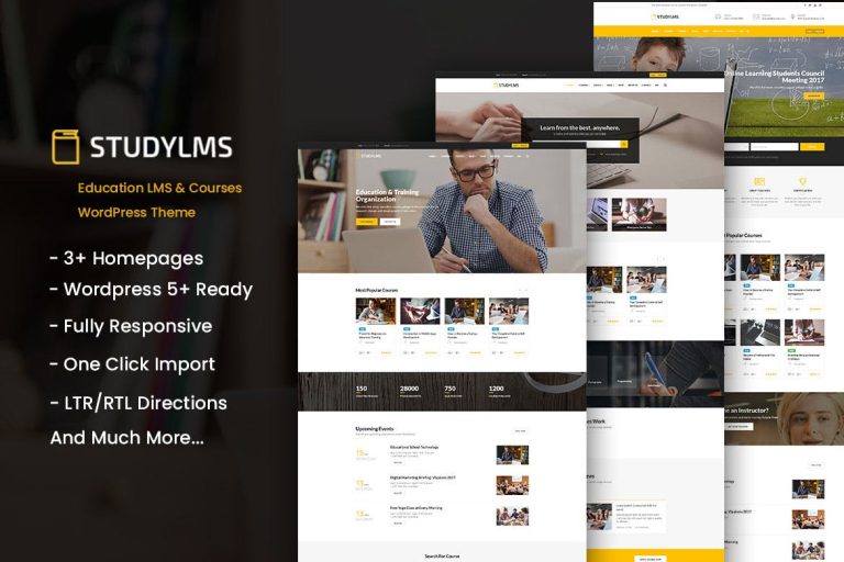 Studylms – Education LMS & Courses WordPress Theme