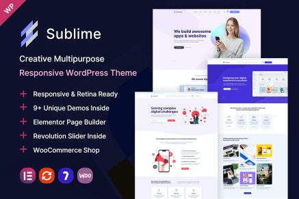 Sublime | Creative Multipurpose WordPress Theme 1.1