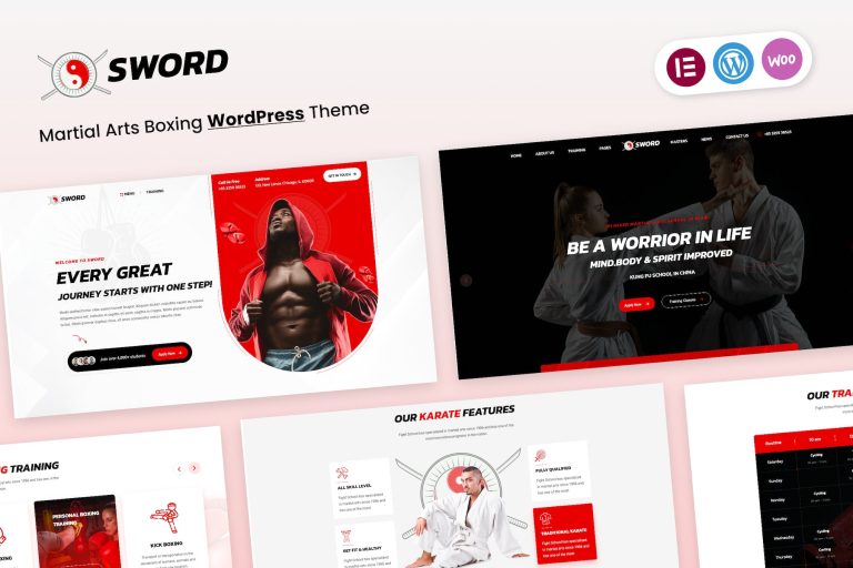 Sword – Martial Arts Boxing WordPress Theme