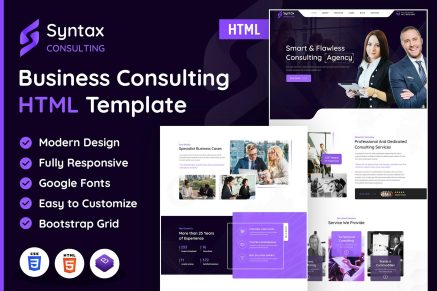 Syntax - Consulting Services HTML Template