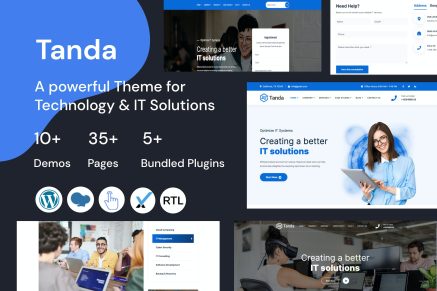 Tanda - Technology & IT Solutions 1.5 WordPress Theme
