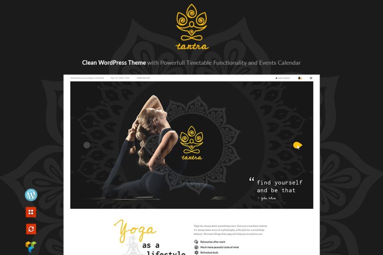 Tantra – A Yoga Studio and Fitness Club WordPress Theme