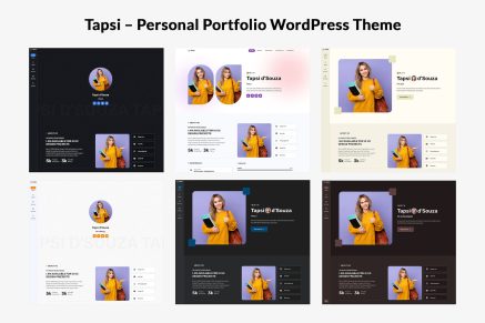 Tapsi- Personal Portfolio 1.0 WordPress Theme