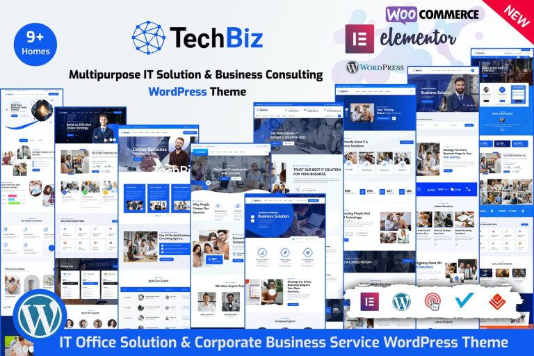 Techbiz – Multipurpose IT Solution Business Theme