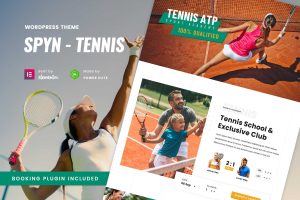 Spyn – Tennis Club WordPress Theme