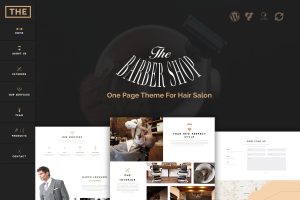 The Barber Shop – One Page Theme For Hair Salon