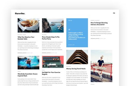 The Writer- Modern Blog 1.1 WordPress Theme